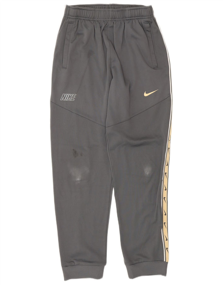 NIKE Boys Dri Fit Graphic Trenirka Hlače Joggers 13-14 Years XL Grey