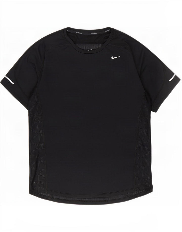 Nike Dri Fit majica kratkih rukava srednji crni poliester