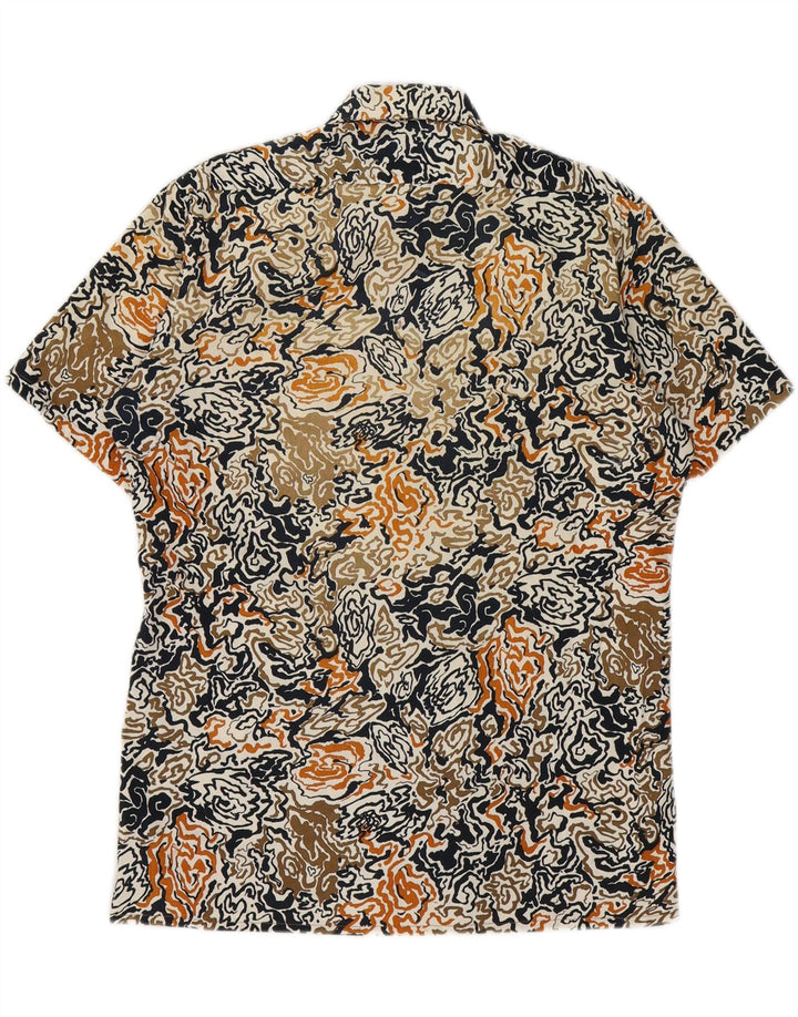 VINTAGE Mens Abstract Pattern Shirt Size 38 Medium Multicoloured Vintage Vintage and Second-Hand Vintage from Messina Hembry 