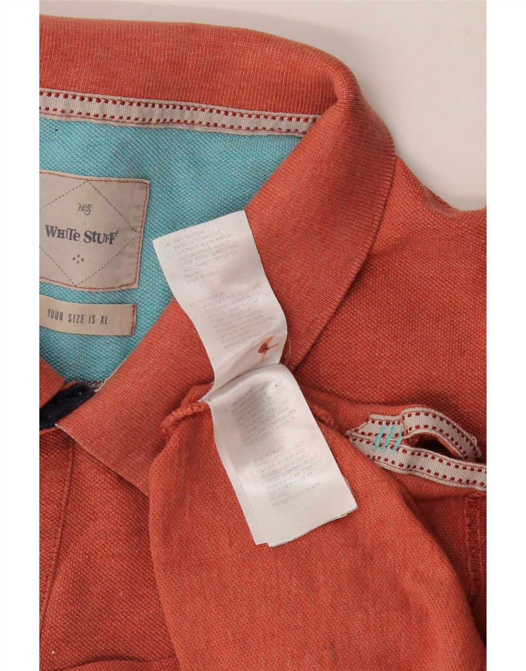 WHITE STUFF Muška polo majica XL, kestenjasti pamuk