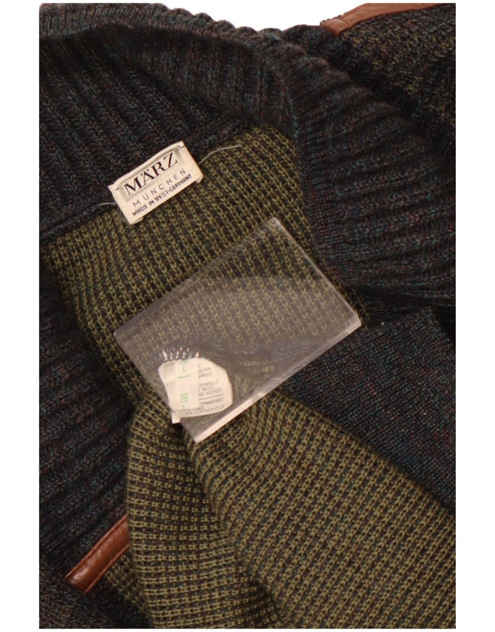 Marz muški džemper s dvostrukim kopčanjem EU 52 velika siva vunena vesta