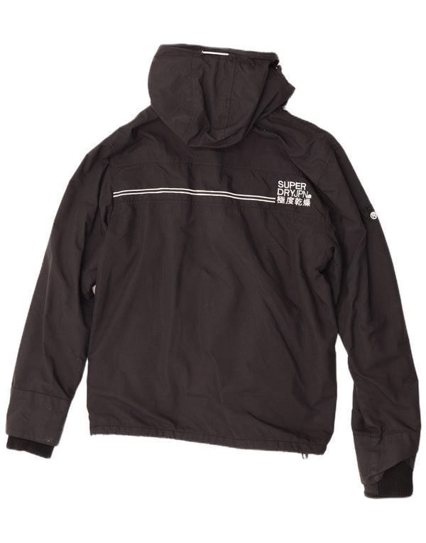 Superdry ženska jakna s kapuljačom s grafičkim motivima UK 18 XL crni poliester