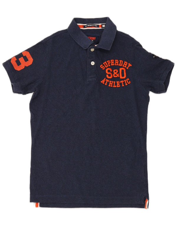 Superdry muška grafička polo majica Srednje tamnoplavi pamuk