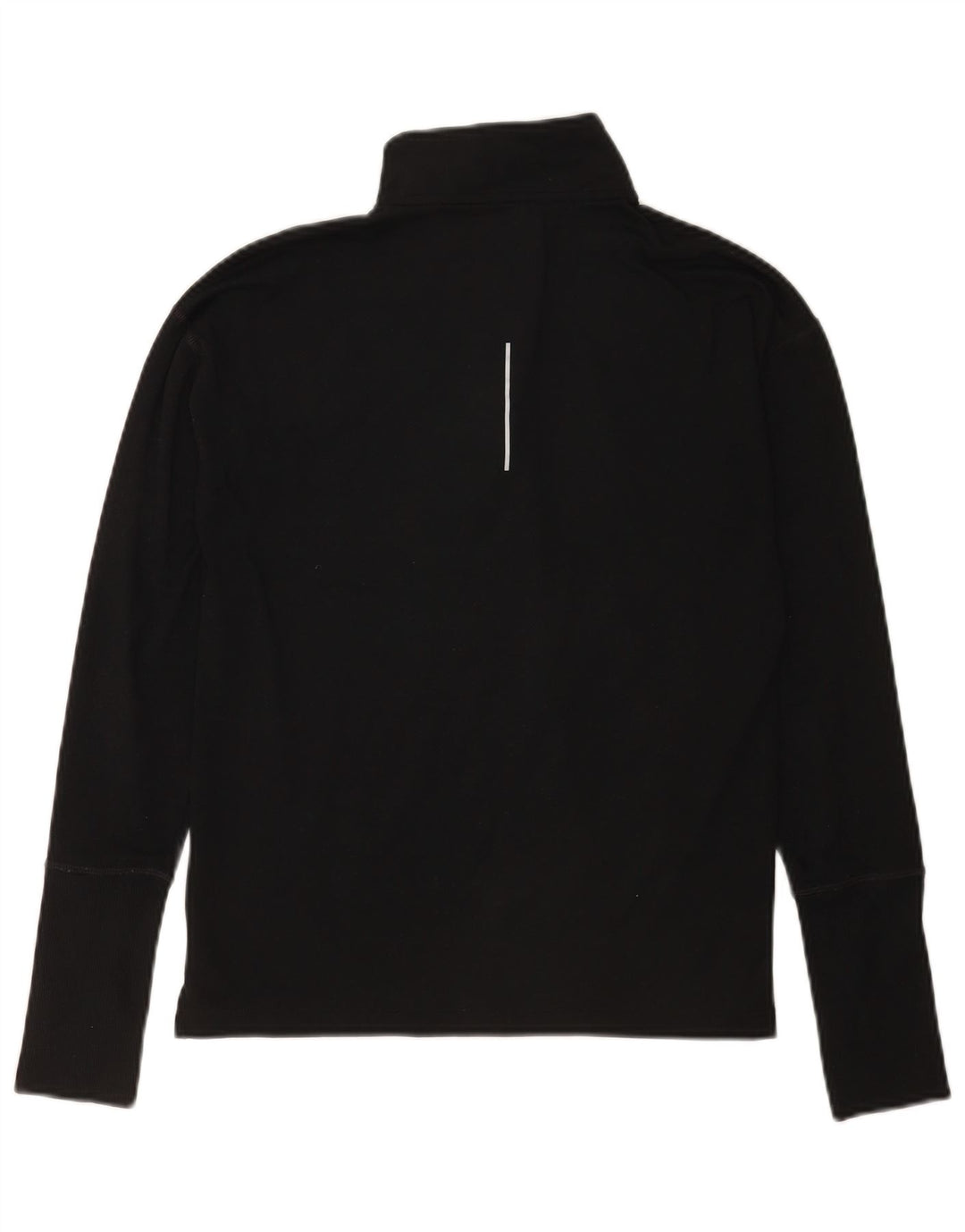 Nike Dri Fit majica s dugim rukavima i izrezom s patentnim zatvaračem, crna