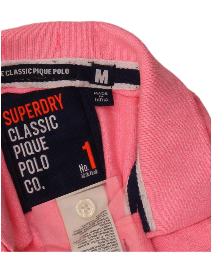 Superdry muška polo majica Srednje ružičasti pamuk