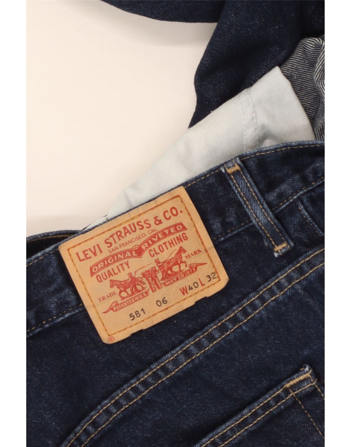 Levi's muške 581 ravne traperice W40 L32 tamnoplave
