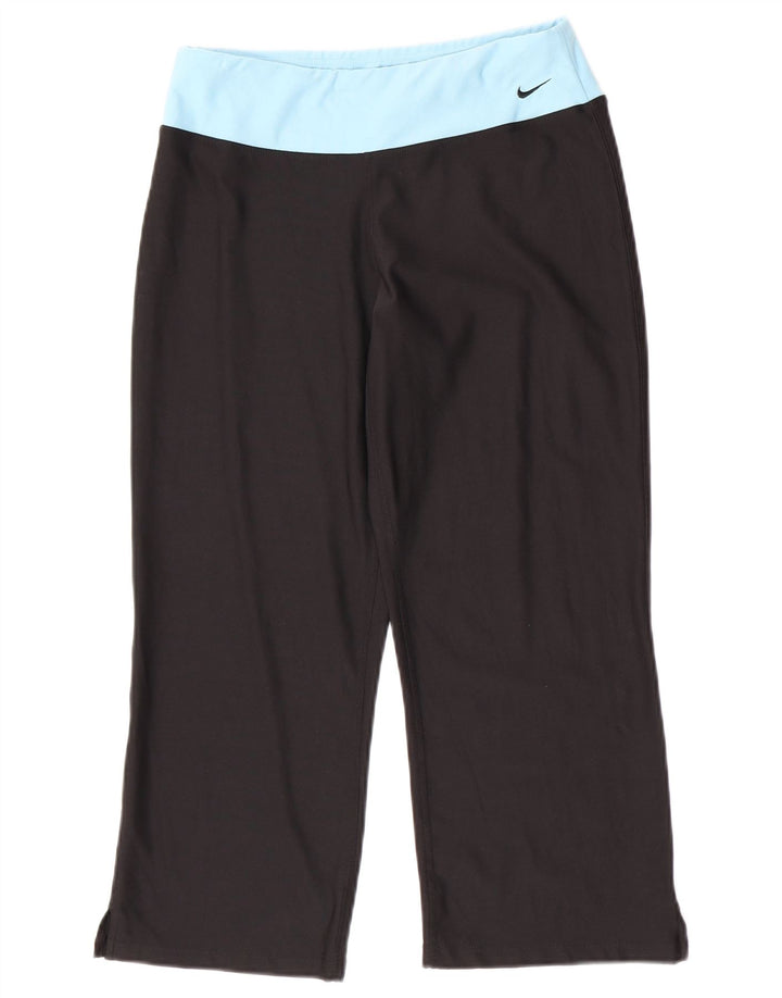 Nike ženske Capri tajice UK 8/10 Srednje crni poliester