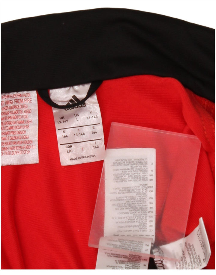 Gornja jakna trenirke ADIDAS za dječake 13-14 godina crne boje