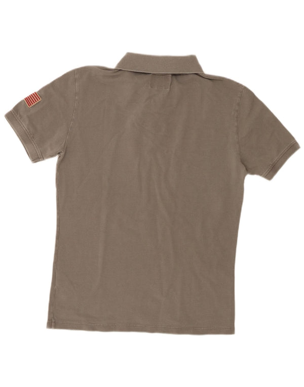 Woolrich muška polo majica mala siva pamuk