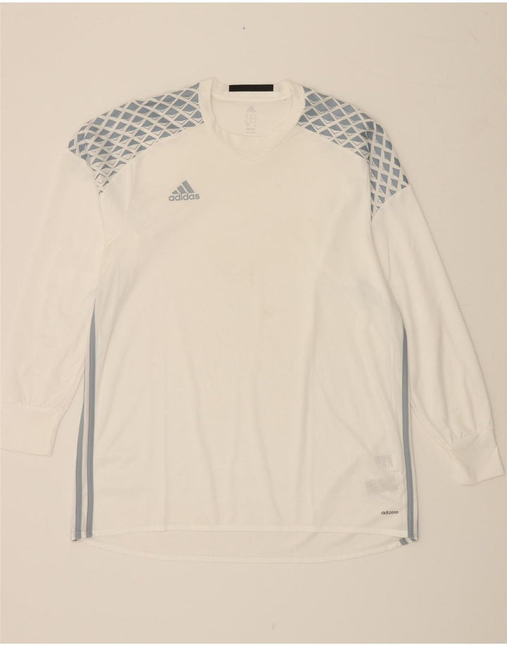 ADIDAS muška Adizero grafička majica dugih rukava XL bijeli poliester