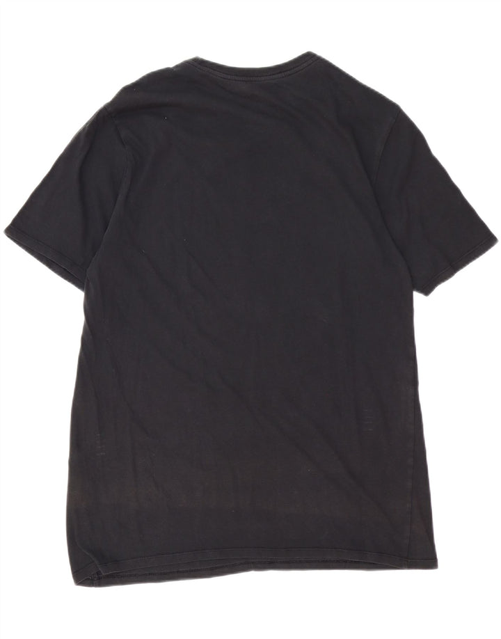 NIKE Mens Graphic T-Shirt Top Large Black Cotton