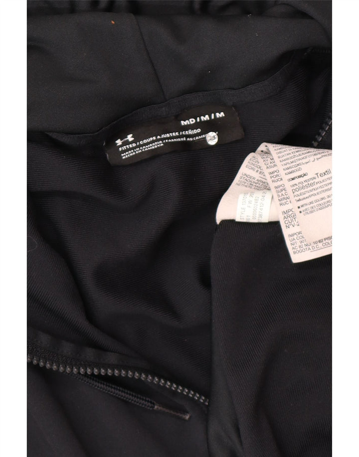 Under Armour muški pulover s kapuljačom s patentnim zatvaračem srednje crne boje