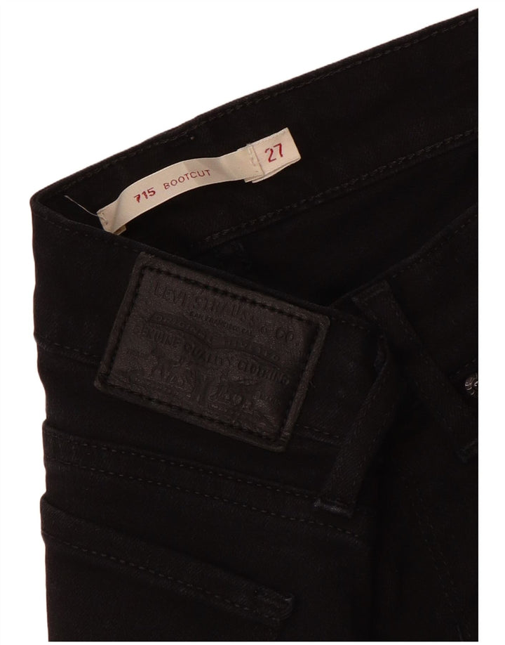 Levi's ženske 715 Bootcut traperice W27 L28 crne