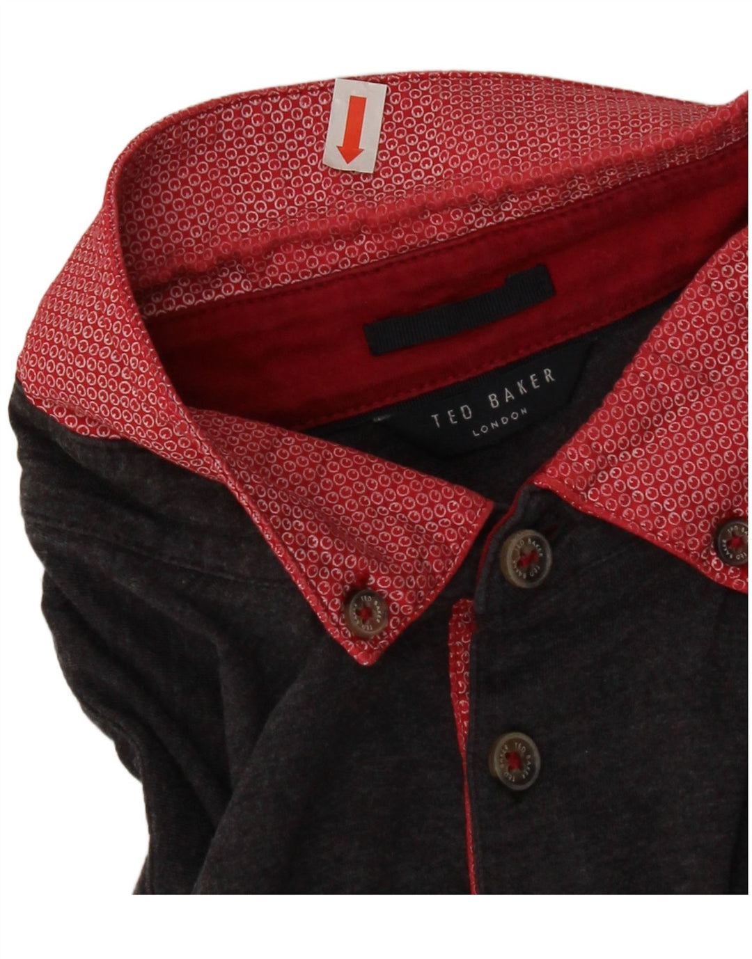 Ted Baker muška polo majica XS sivi pamuk u boji