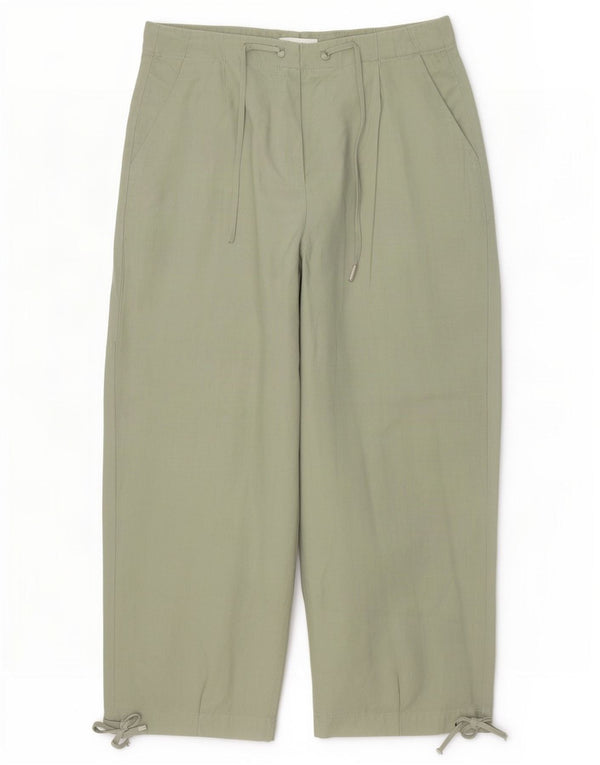 Marks & Spencer ženske skraćene hlače visokog struka UK 14 Large W32 L26 Khak
