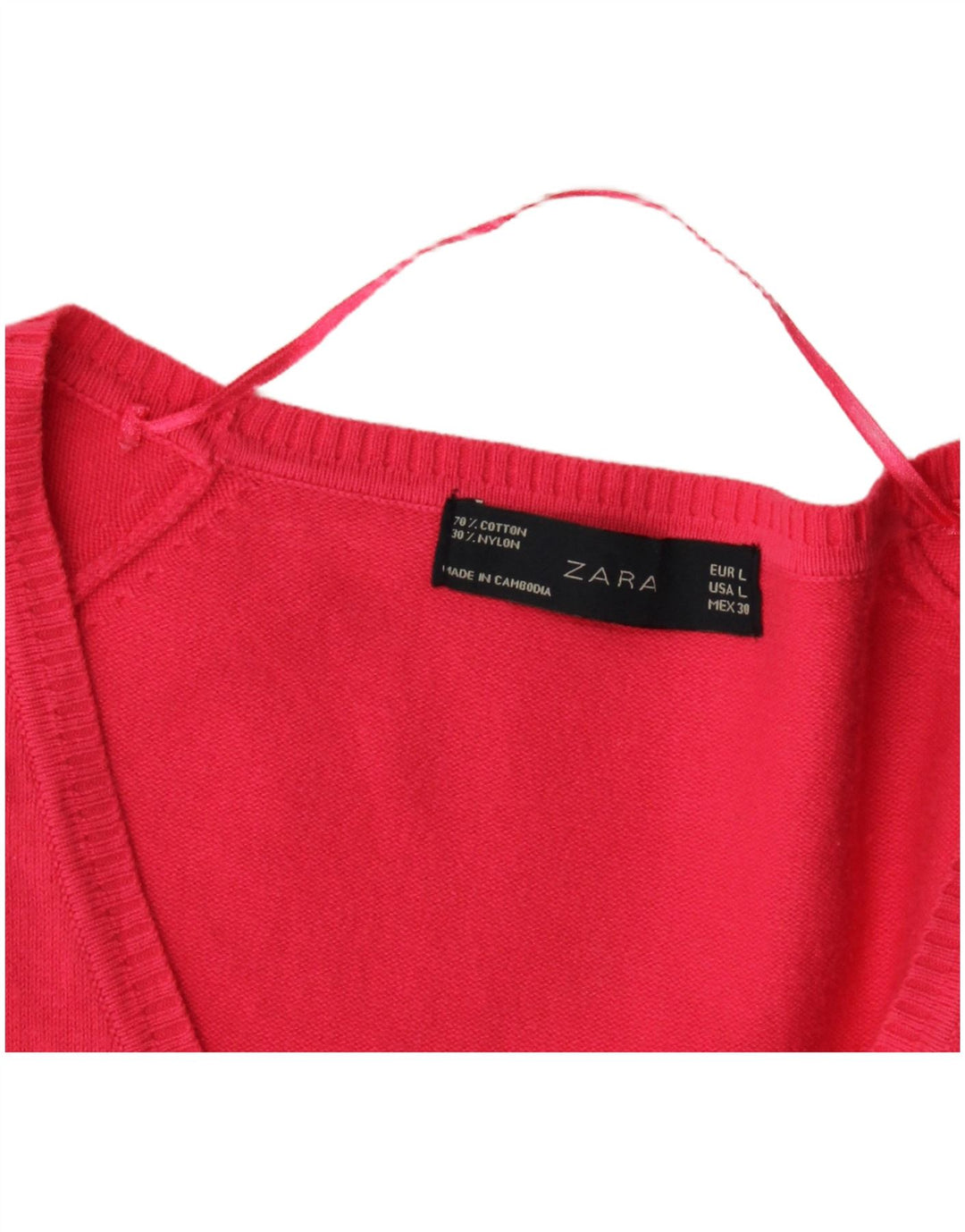 Zara ženski kardigan pulover UK 14 Large Pink