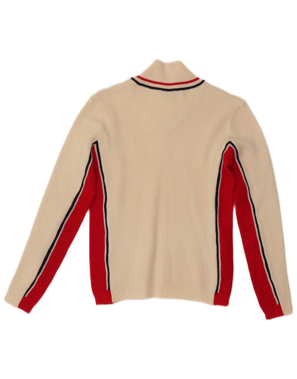 AUSTRALIAN L'ALPINA Ženski džemper s V-izrezom UK 12 Medium Off White