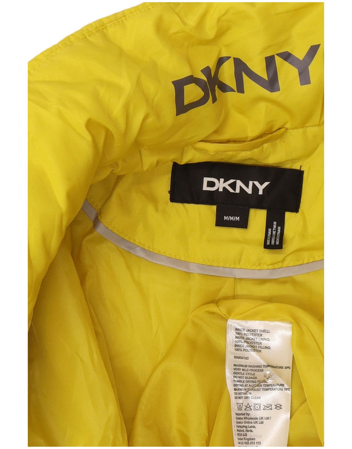 Dkny Ženska podstavljena jakna UK 12 Srednje žuta poliesterska moderna