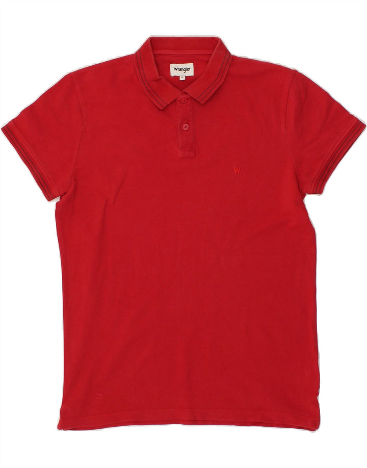 WRANGLER Mens Polo Shirt Medium Red Cotton Vintage Wrangler and Second-Hand Wrangler from Messina Hembry 