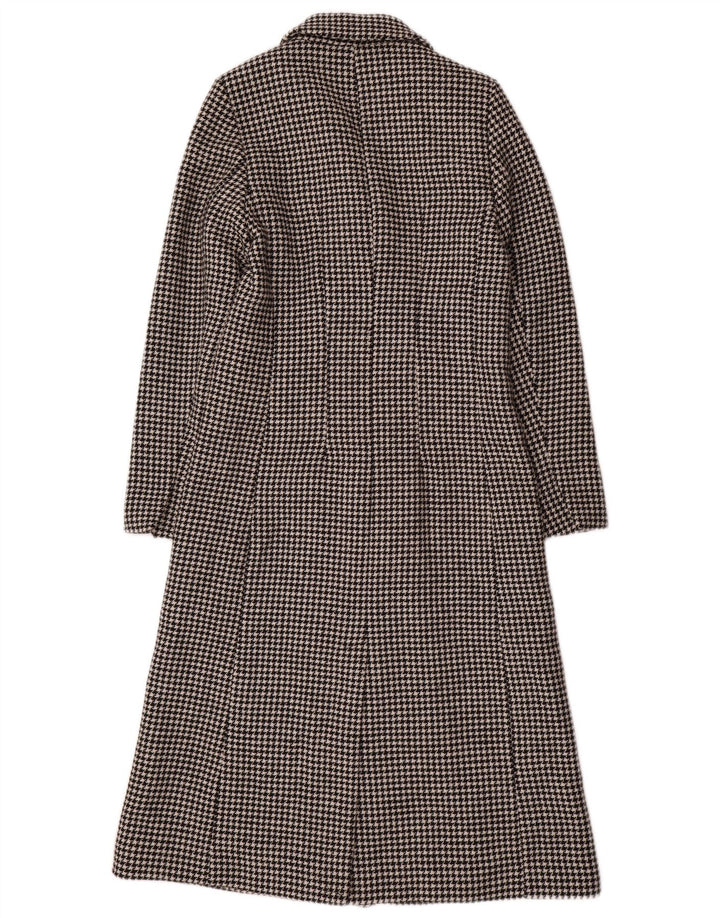 Marks & Spencer ženski kaput s dvostrukim kopčanjem UK 8 Mali crni houndstooth