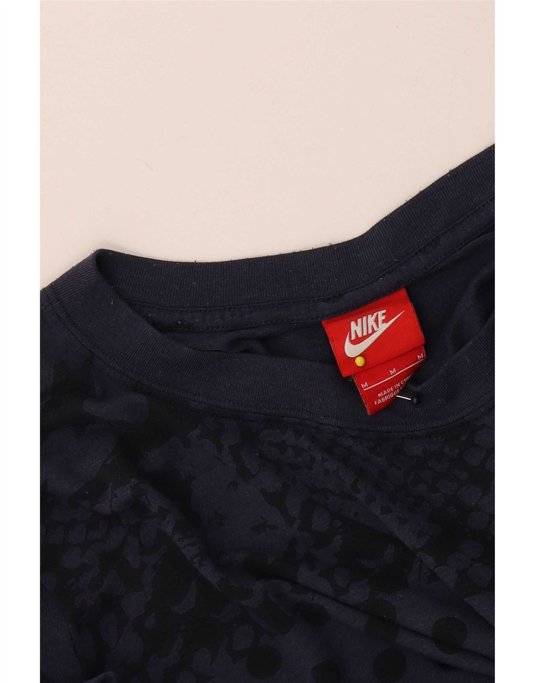 Nike Ženska majica kratkih rukava s apstraktnim uzorkom UK 14 srednje tamnoplava