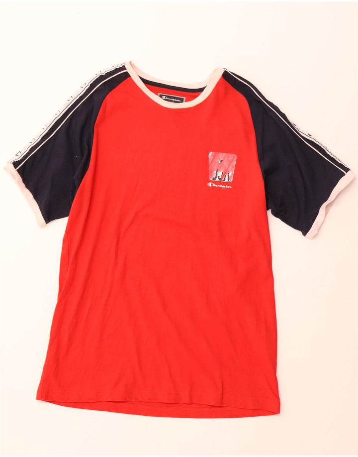 CHAMPION Muška majica kratkih rukava s grafičkim motivima, 2XL pamuk, crvena boja