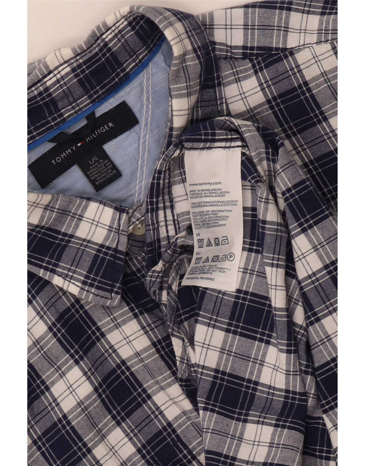 Tommy Hilfiger muška flanelska košulja, veliki tamnoplavi karirani pamuk