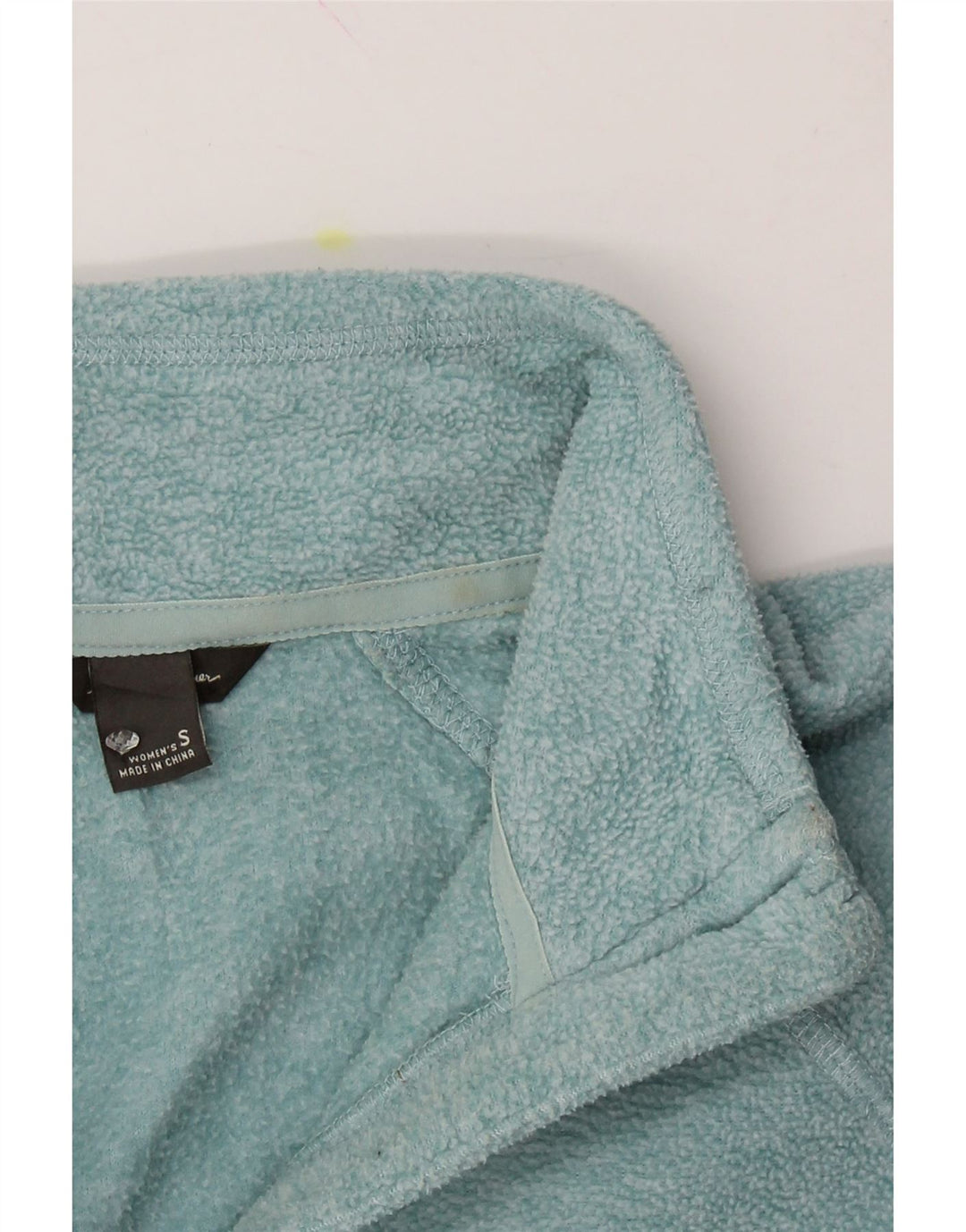 EDDIE BAUER Womens Zip Neck Fleece Jumper UK 10 Small Blue Polyester Vintage Eddie Bauer and Second-Hand Eddie Bauer from Messina Hembry 