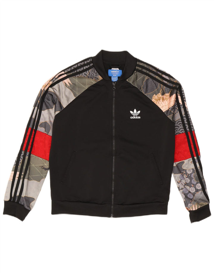 Adidas ženska trenirka gornja jakna UK 12 srednje crna patchwork