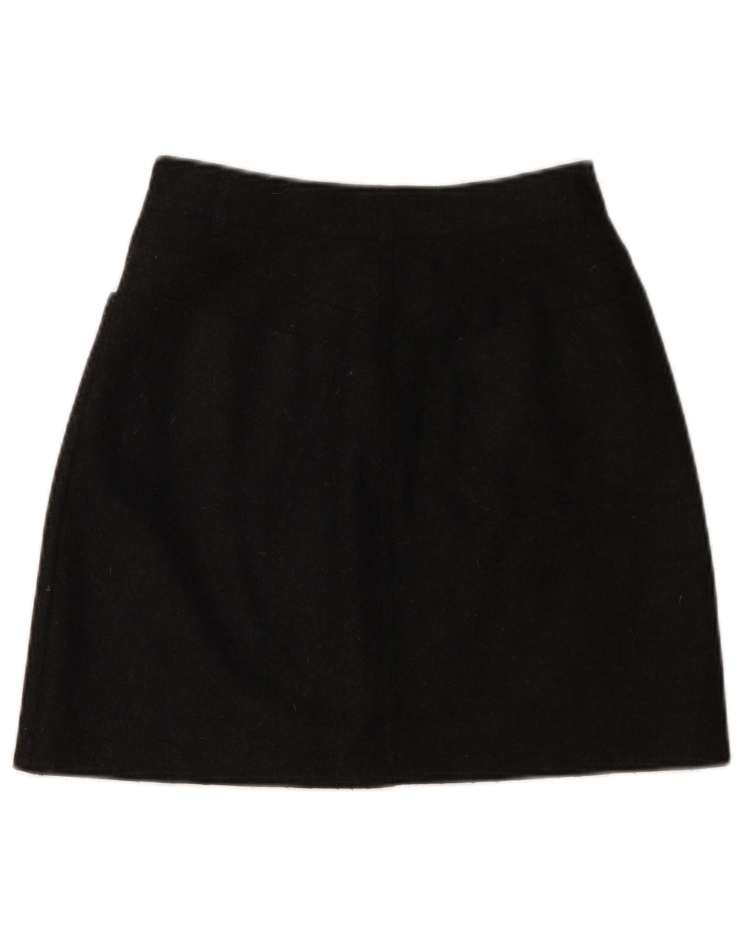 VINTAGE ženska suknja A-kroja IT 42 srednje W26 crna vuna