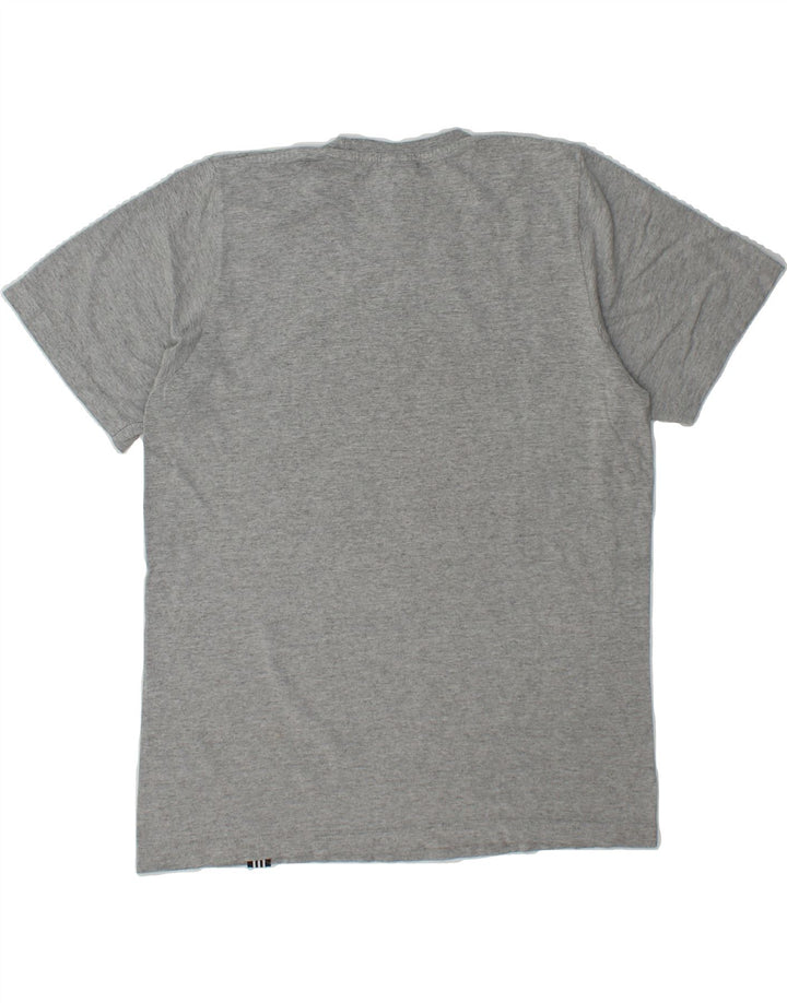 ADIDAS Mens Graphic T-Shirt Top Small Grey Cotton Vintage Adidas and Second-Hand Adidas from Messina Hembry 