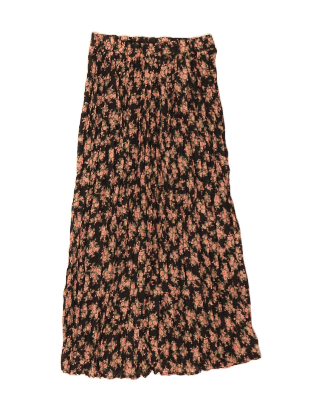 CLIO Womens Maxi Skirt Large W32 Black Floral Polyester Vintage Clio and Second-Hand Clio from Messina Hembry 