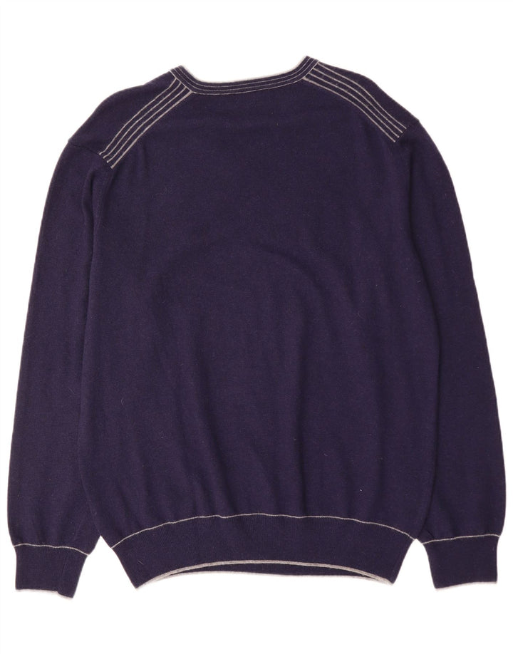 KAPPA muški džemper s V-izrezom 2XL tamnoplavi kašmir