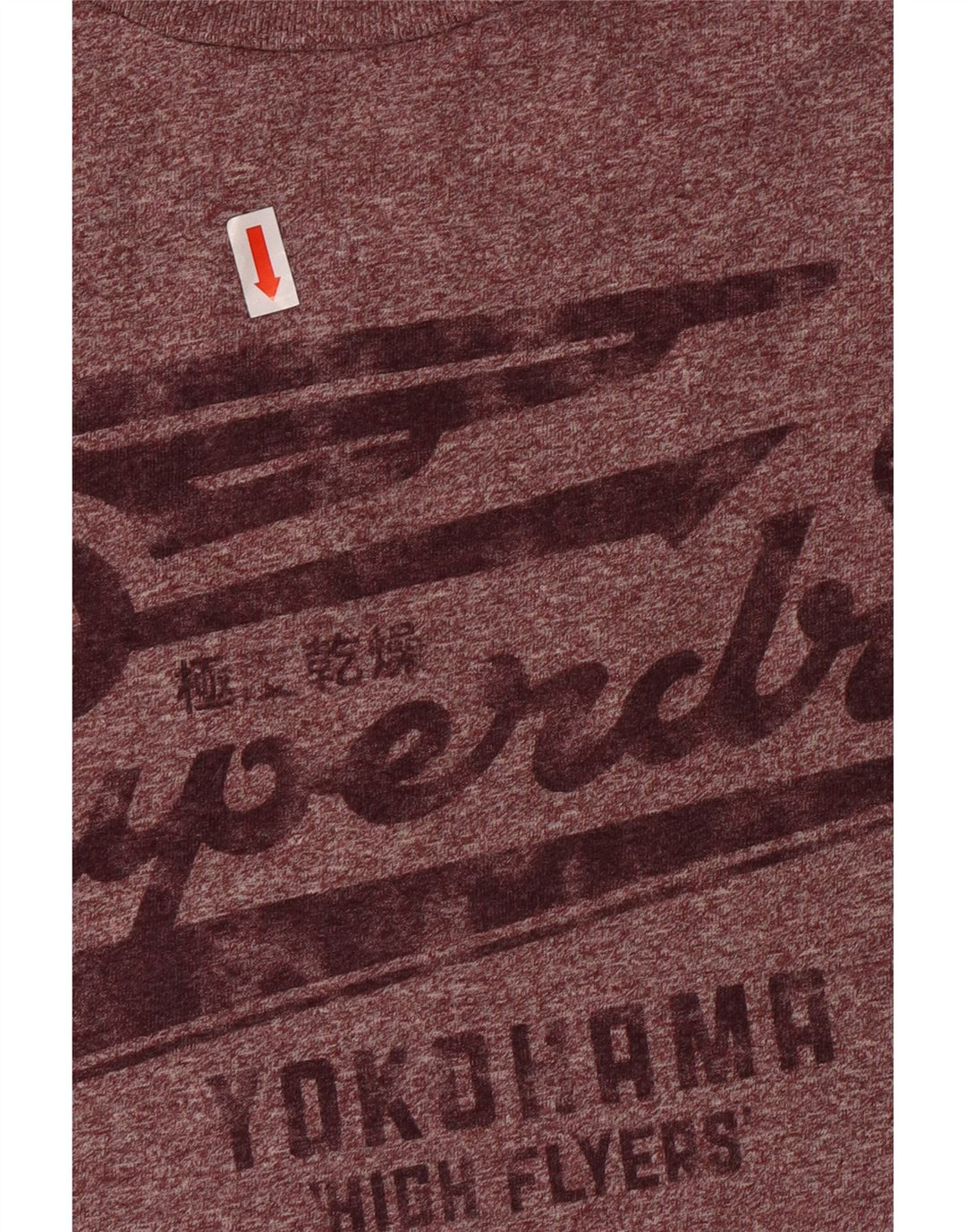 Superdry ženska majica kratkih rukava s grafičkim motivima, veliki kestenjasti flekasti pamuk