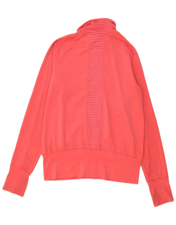 Adidas ženska gornja jakna trenirke UK 12/14 srednje ružičasti poliester