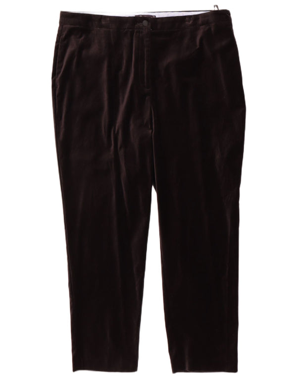 Marks & Spencer ženske sužene chino hlače UK 18 XL W38 L27 crni pamuk