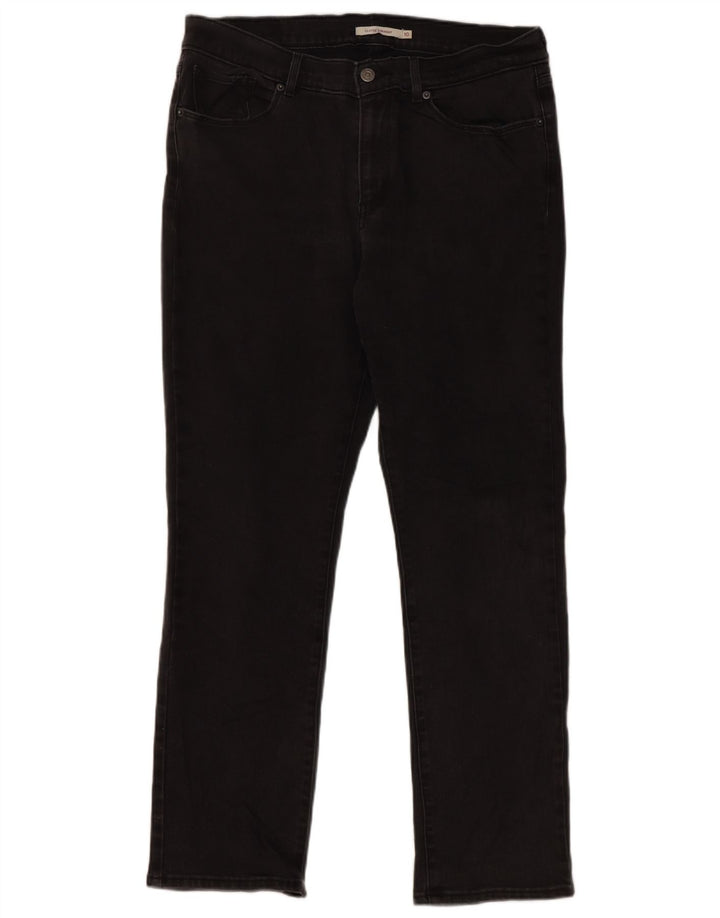 Levi's Womens Classics Classic Fit Straight Jeans US 10 Large W30 L30 crne