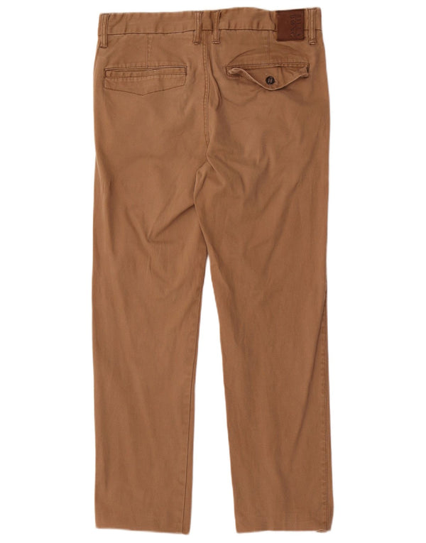 Billabong muške ravne chino hlače W30 L27 smeđi pamuk