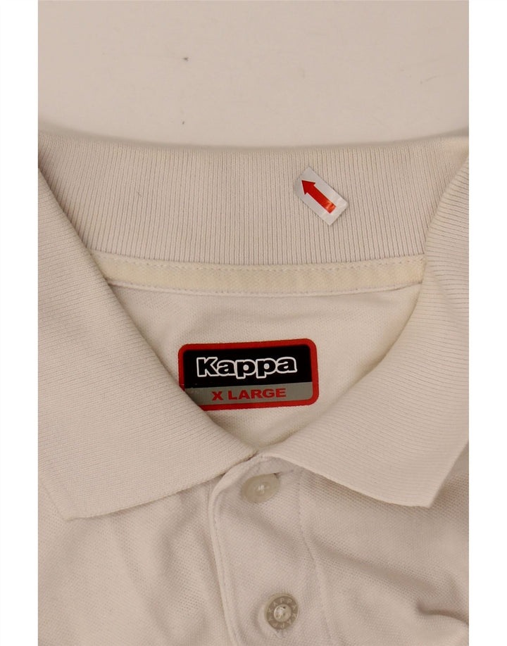 KAPPA Mens Polo Shirt XL White Cotton