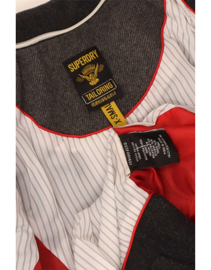 Superdry ženski sako sa 2 gumba UK 6 XS siva vuna