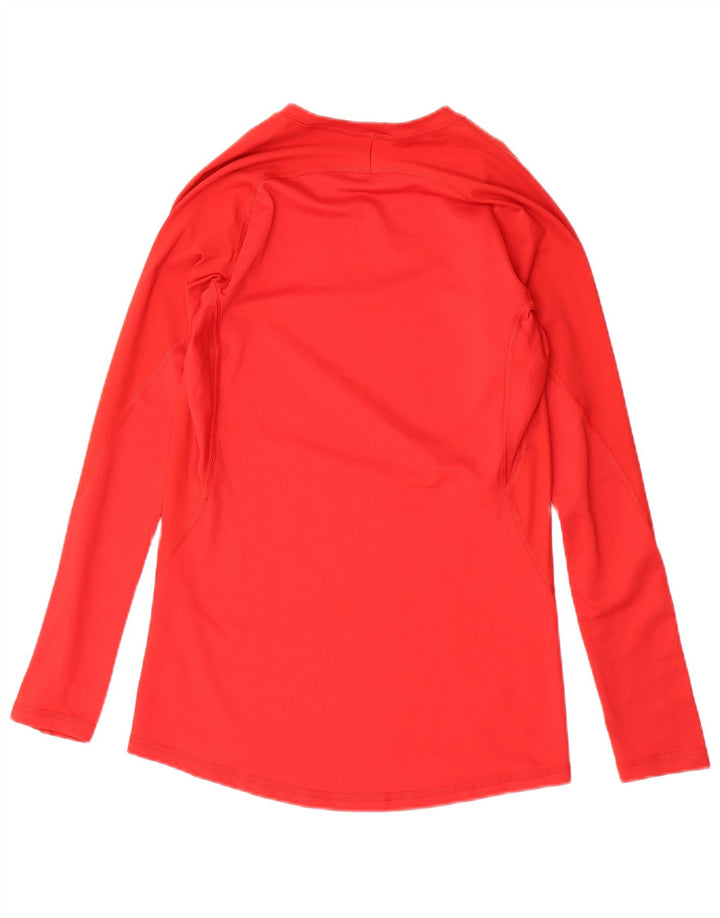 ADIDAS Ženska Climacool majica dugih rukava UK 12 Srednje crveni poliester