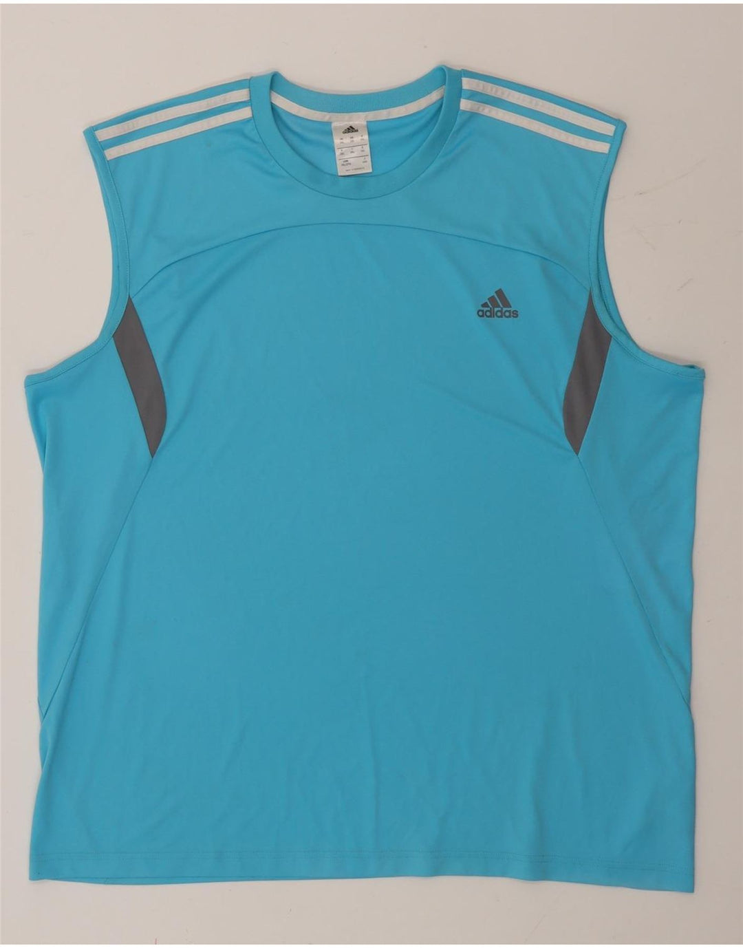 Adidas muški gornji dio prsluka 2XL plavi poliester u boji