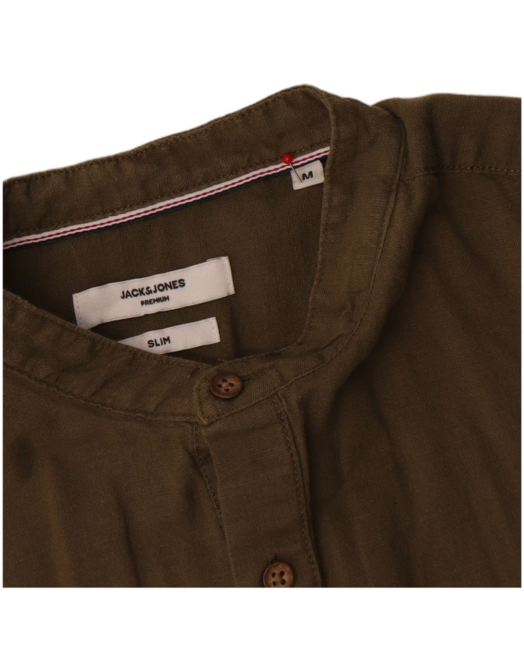 Jack & Jones muška premium tanka pulover košulja, srednji kaki pamuk