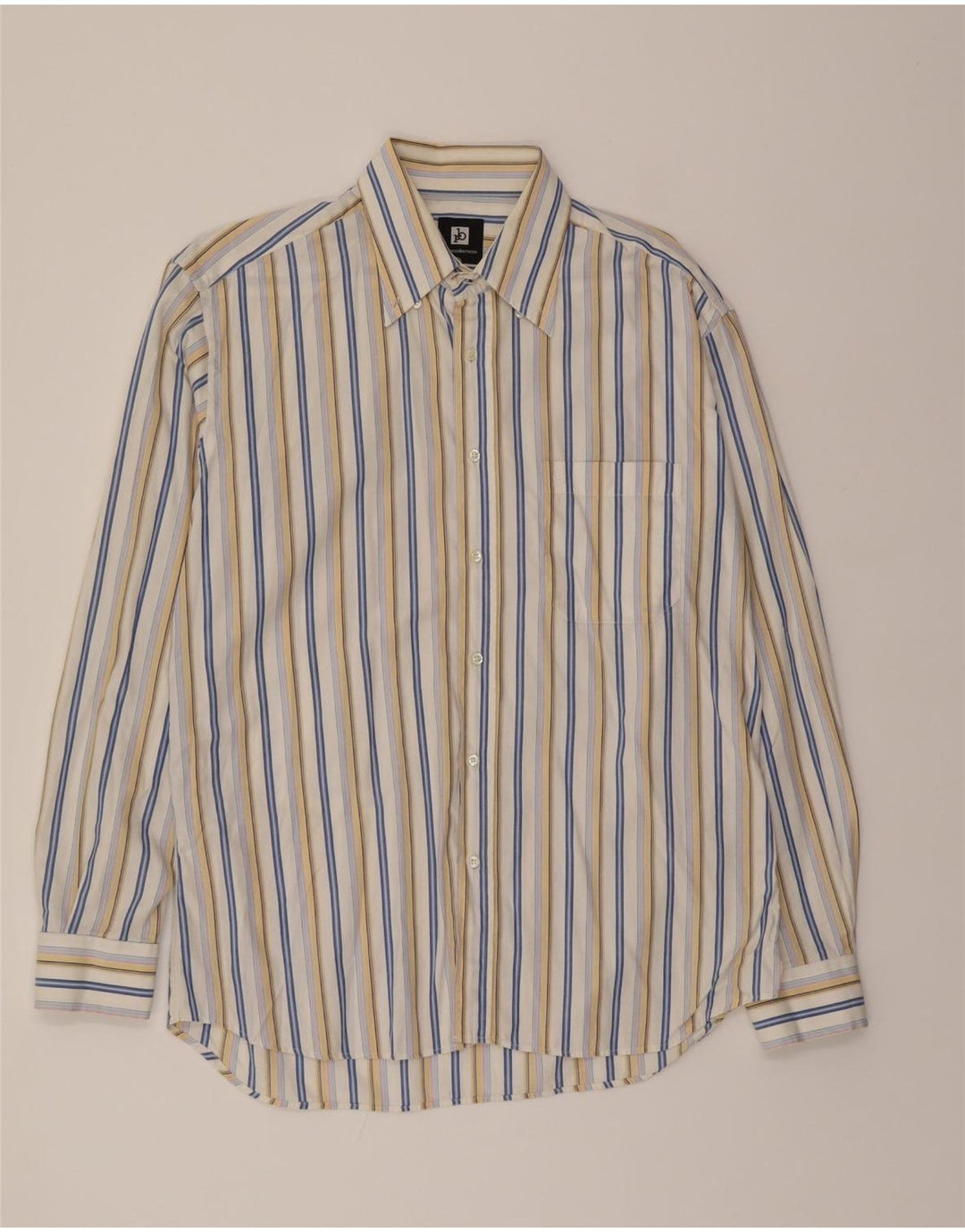 ROCCOBAROCCO Mens Shirt Size 16 41 Large Multicoloured Striped Classic Vintage Roccobarocco and Second-Hand Roccobarocco from Messina Hembry 