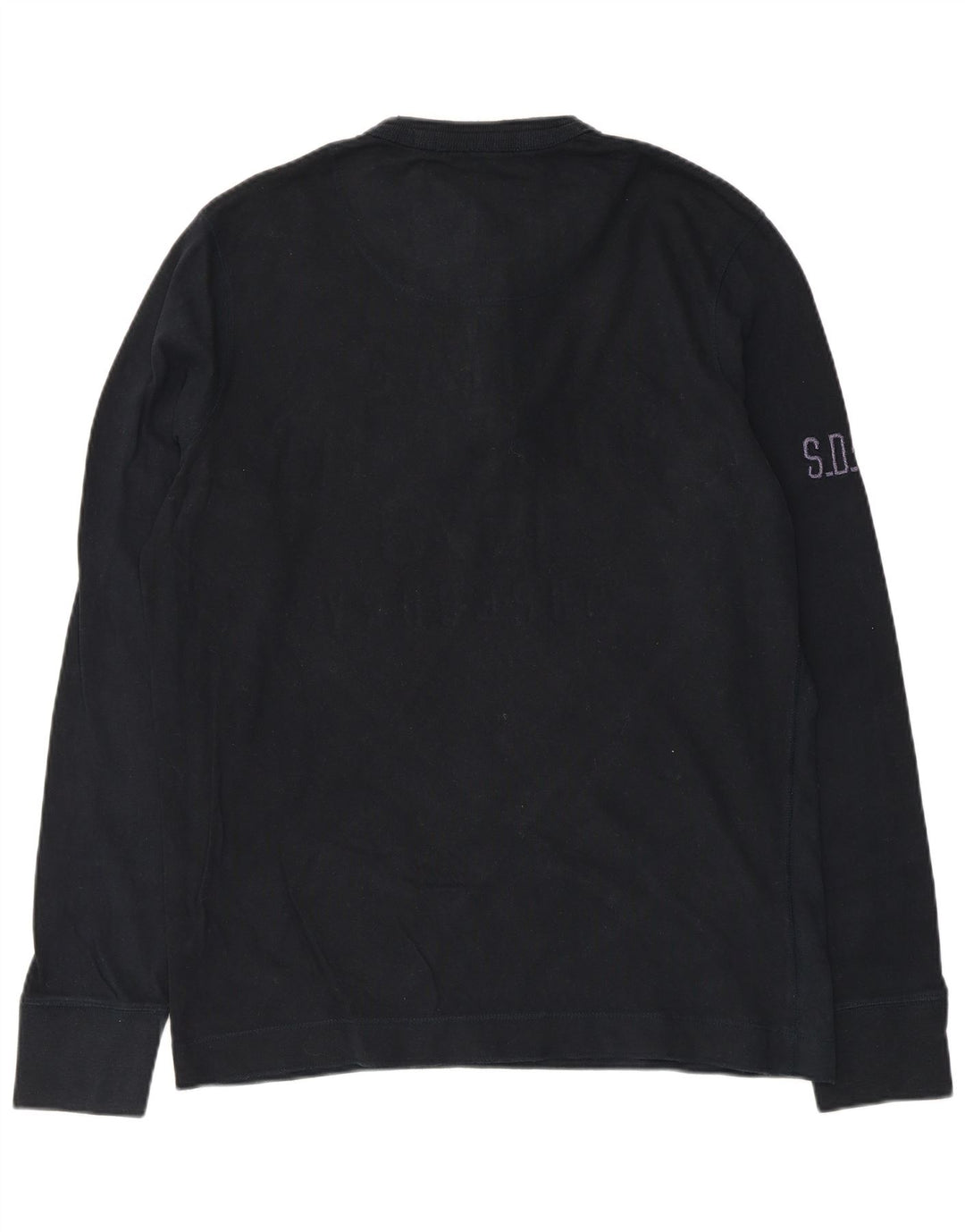 Superdry muška grafička majica dugih rukava XL tamnoplavi pamuk