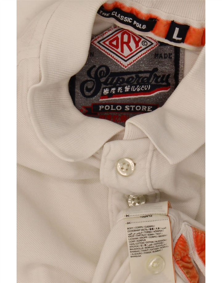 Superdry muška polo majica velika bijela pamučna