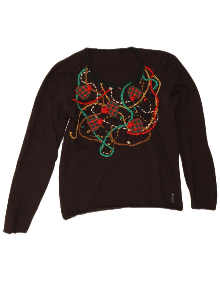 Armani Jeans ženski džemper s lađastim izrezom UK 10 Small B