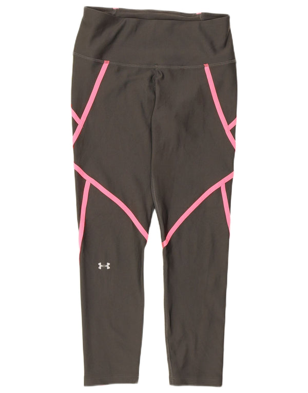 Under Armour ženske Heat Gear Capri tajice UK 12 srednje sive boje