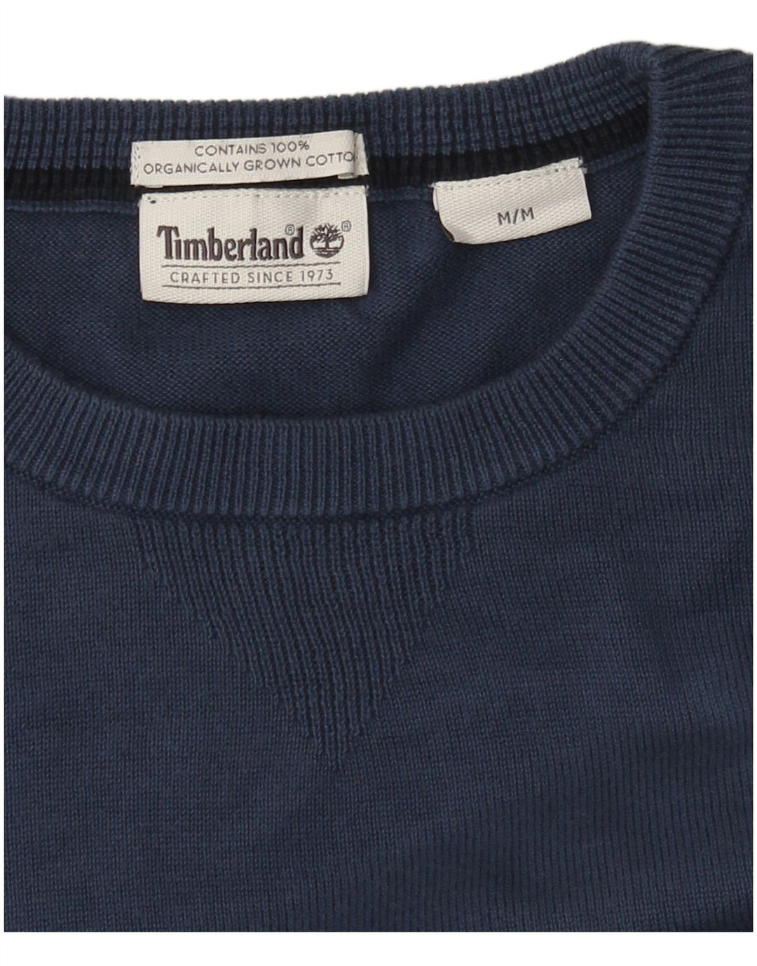 Timberland muški džemper s okruglim izrezom srednje plavi pamuk
