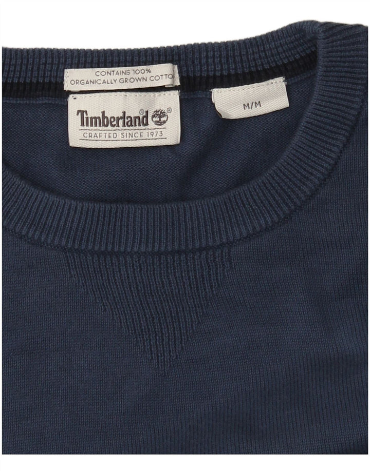 Timberland muški džemper s okruglim izrezom srednje plavi pamuk